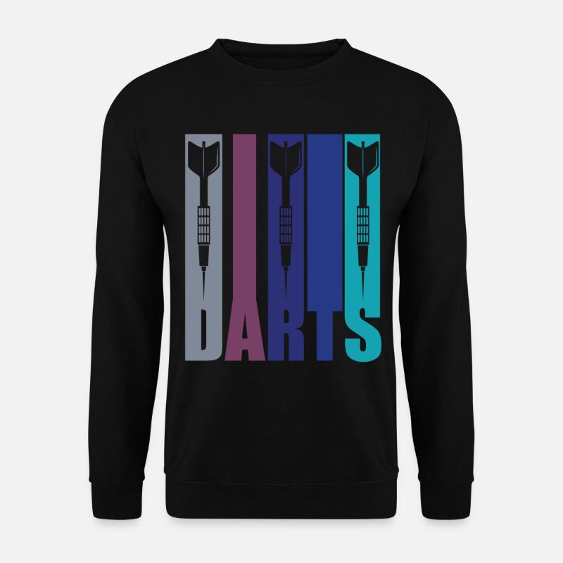Dartgeschenk - Dartpfeile - Unisex Pullover - Schwarz