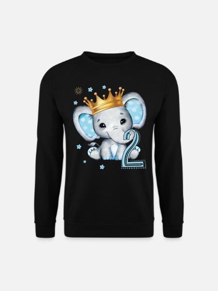 Kinder Geburtstagsgeschenk 2 Jahre Junge - Unisex Pullover - Schwarz