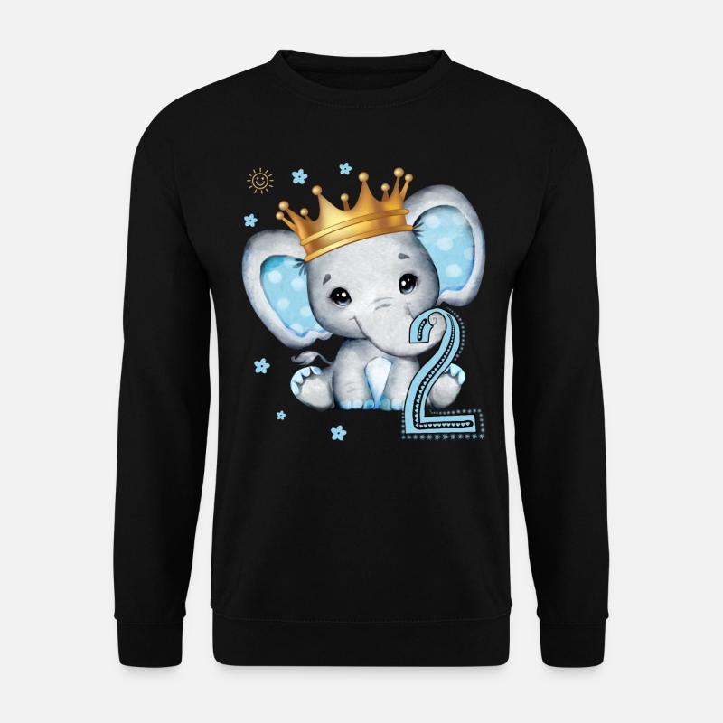 Kinder Geburtstagsgeschenk 2 Jahre Junge - Unisex Pullover - Schwarz