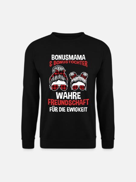 Bonusmama und Tochter - Unisex Pullover - Schwarz