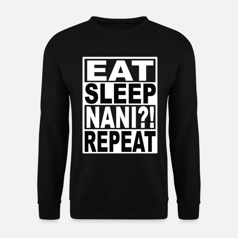 Eat Sleep Nani Repeat - Unisex Sweatshirt - black