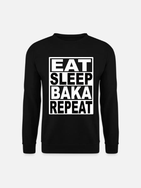 Eat Sleep Baka Repeat - Unisex Sweatshirt - black