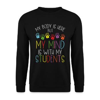 Sped Teacher My Students Special Education Teacher - Unisex Sweatshirt - black - Front - Alina (178cm) & Michal (187cm)