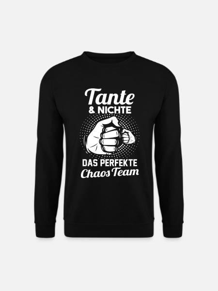 Tante und Nichte - Unisex Pullover - Schwarz