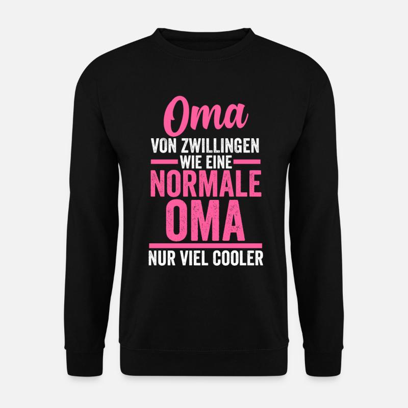 Zwillings Oma - Unisex Pullover - Schwarz