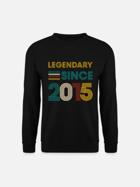 Vintage Legendary since 2015 Geburtstag - Unisex Pullover - Schwarz