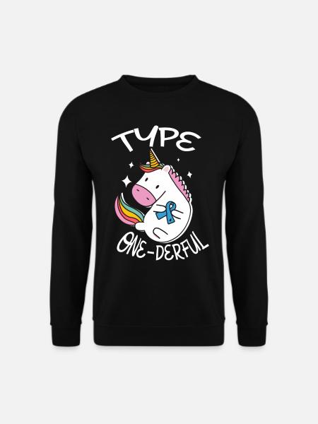 Diabetes Bewusstsein für einen Diabetiker - Unisex Pullover - Schwarz