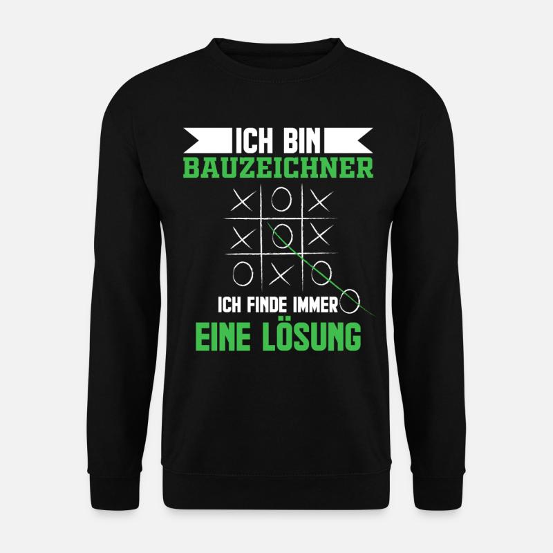 Bauzeichner - Unisex Pullover - Schwarz
