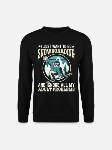 Snowboarding Snowboard Freestyle Snowboarder - Unisex Sweatshirt - black