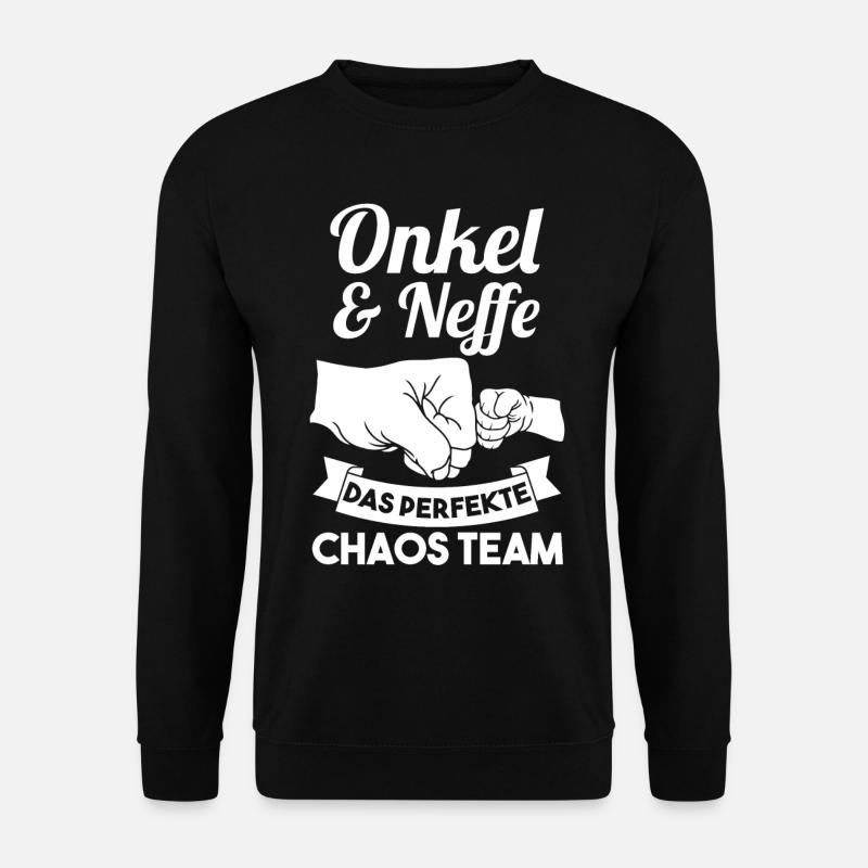 Onkel und Neffe - Unisex Pullover - Schwarz