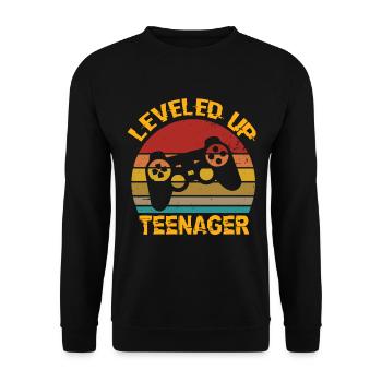 Nivelé ado 13 anniversaire 13 ans 13 - Sweat-shirt Unisexe - noir - Devant - Alina (178cm) & Michal (187cm)