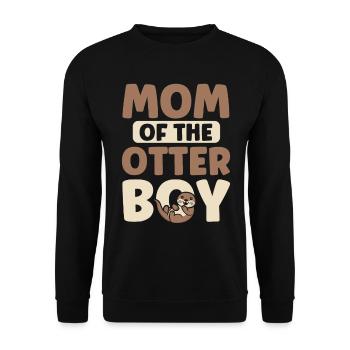 Animal Otter Lover Otter Gift - Unisex Sweatshirt - black - Front - Alina (178cm) & Michal (187cm)