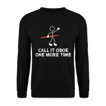 Basson Appelez-le hautbois une fois de plus - Sweat-shirt Unisexe - noir - Devant - Alina (178cm) & Michal (187cm)