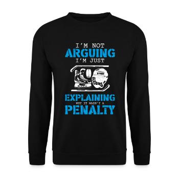Eishockey - Unisex Pullover - Schwarz - Vorne - Alina (178cm) & Michal (187cm)