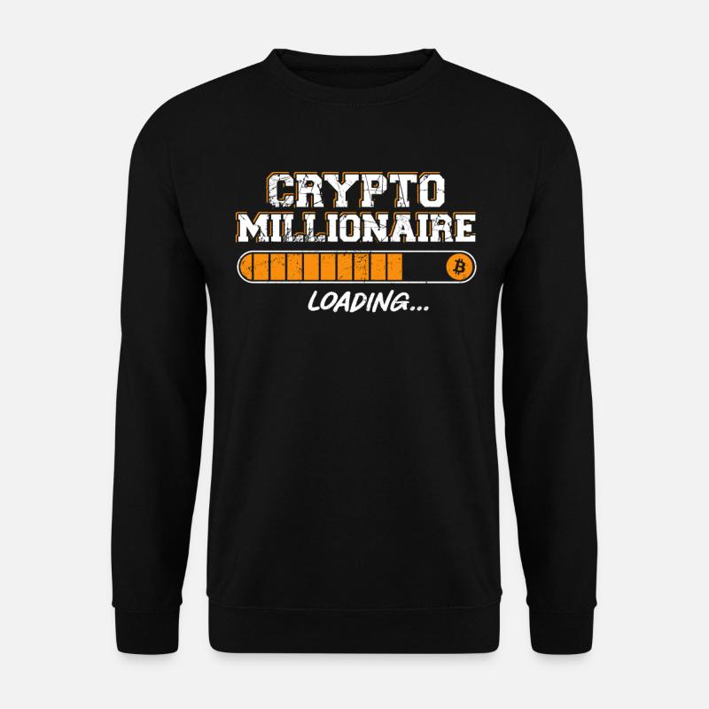 Bitcoin Crypto Loading Bar Crypto - Unisex Pullover - Schwarz