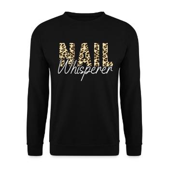Podologie Nageldesigner Kosmetikerin - Unisex Pullover - Schwarz - Vorne - Alina (178cm) & Michal (187cm)