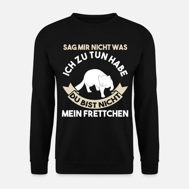 Frettchen - Unisex Pullover - Schwarz