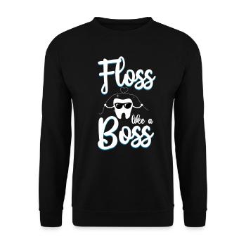Dentist Dental Assistant Hygienist - Unisex Pullover - Schwarz - Vorne - Alina (178cm) & Michal (187cm)