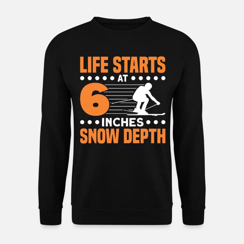 Skifahrer Skifahren Skifahren Geschenk - Unisex Pullover - Schwarz