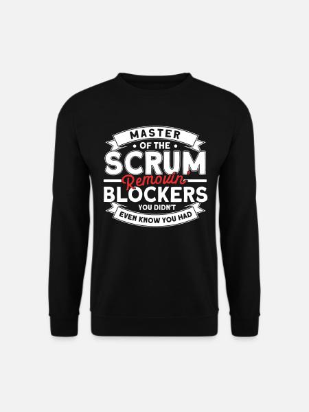 Git Developer Scrum Master Programmer Geschenk - Unisex Pullover - Schwarz
