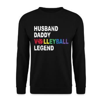 Mari Papa Légende du volleyball - Volleyball de plage - Sweat-shirt Unisexe - noir - Devant - Alina (178cm) & Michal (187cm)