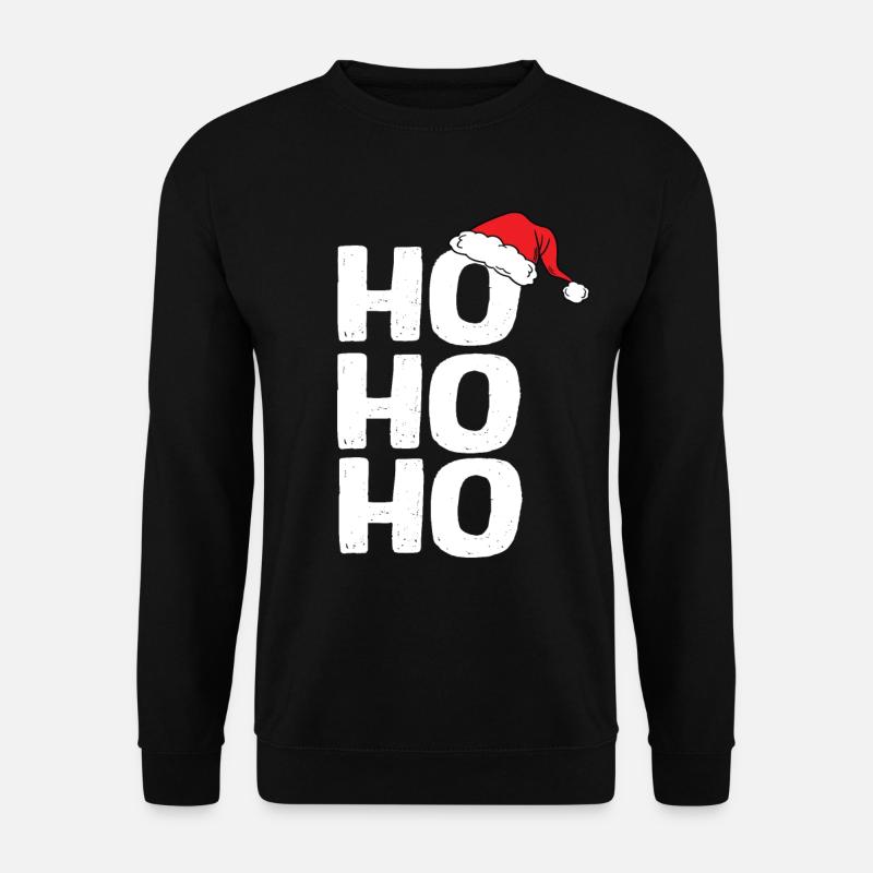 Ho Ho Ho - Unisex Pullover - Schwarz