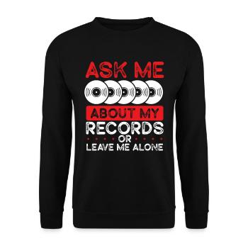 Disques vinyles Disques vinyles Collector Records - Sweat-shirt Unisexe - noir - Devant - Alina (178cm) & Michal (187cm)