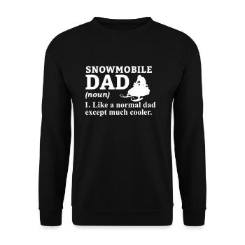 Snowmobile Snowmobile Snowmobile Driver - Unisex Sweatshirt - black - Front - Alina (178cm) & Michal (187cm)