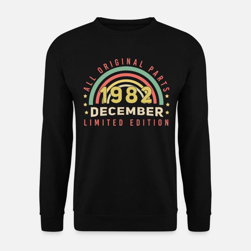 Born December 1982 Gift - Unisex Sweatshirt - black