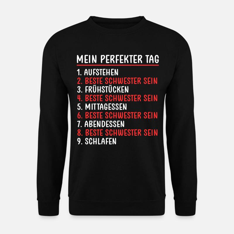 Beste Schwester - Unisex Pullover - Schwarz