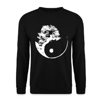 Qigong Qi Gong Tai Chi Chigong - Unisex Pullover - Schwarz - Vorne - Alina (178cm) & Michal (187cm)