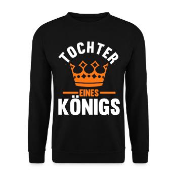 Tochter - Unisex Pullover - Schwarz - Vorne - Alina (178cm) & Michal (187cm)