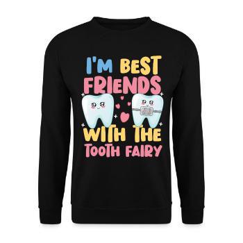 Dentiste Assistante Hygiéniste - Sweat-shirt Unisexe - noir - Devant - Alina (178cm) & Michal (187cm)