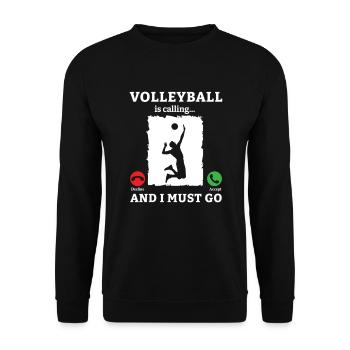 Volleyball Volleyball Player Beach Volleyball Player - Unisex Sweatshirt - black - Front - Alina (178cm) & Michal (187cm)