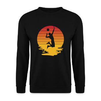 Volleyball Volleyball Player Beach Volleyball Player - Unisex Sweatshirt - black - Front - Alina (178cm) & Michal (187cm)