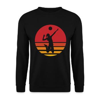 Volleyball Volleyball Player Beach Volleyball Player - Unisex Sweatshirt - black - Front - Alina (178cm) & Michal (187cm)