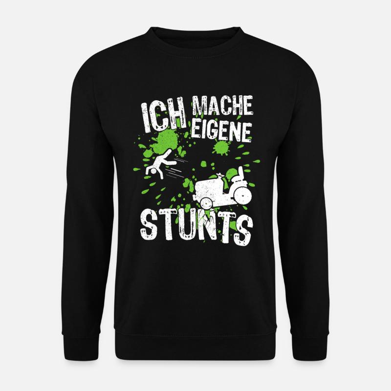 Landschaftsgärtner Gärtner Hauswart Rasentraktor - Unisex Pullover - Schwarz