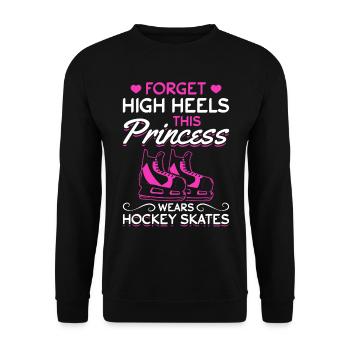 Hockey sur glace Filles I Joueuse de hockey sur glace I Eishockey - Sweat-shirt Unisexe - noir - Devant - Alina (178cm) & Michal (187cm)