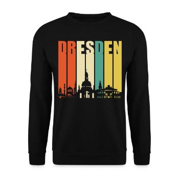 Dresden - Unisex Pullover - Schwarz - Vorne - Alina (178cm) & Michal (187cm)