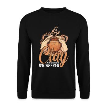 Töpfern Töpferei Töpfer - Unisex Pullover - Schwarz - Vorne - Alina (178cm) & Michal (187cm)