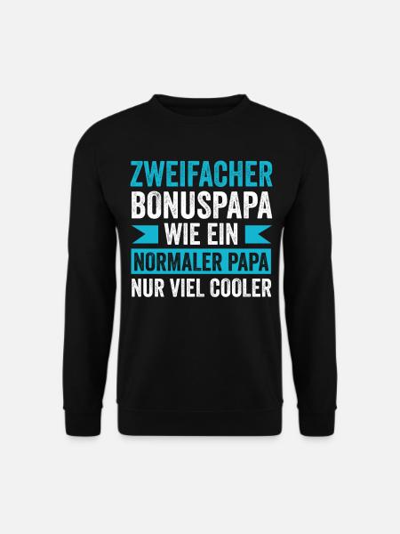 Zweifacher Bonuspapa - Unisex Pullover - Schwarz