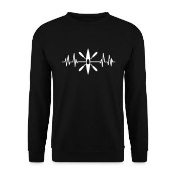 Kayak Kayak Kayaker Kayaker Kayaking - Unisex Sweatshirt - black - Front - Alina (178cm) & Michal (187cm)