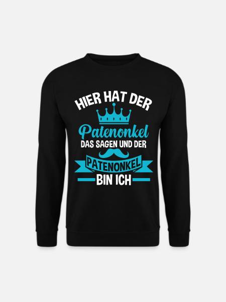 König Patenonkel - Unisex Pullover - Schwarz