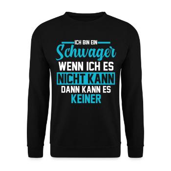 Schwager - Unisex Pullover - Schwarz - Vorne - Alina (178cm) & Michal (187cm)