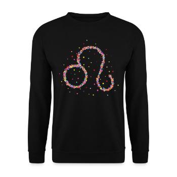 Leo Leo Zodiac Sign Astrology - Unisex Sweatshirt - black - Front - Alina (178cm) & Michal (187cm)