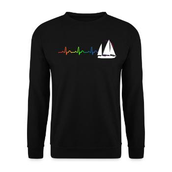 KETCH HOMOSEXUAL - Unisex Sweatshirt - black - Front - Alina (178cm) & Michal (187cm)