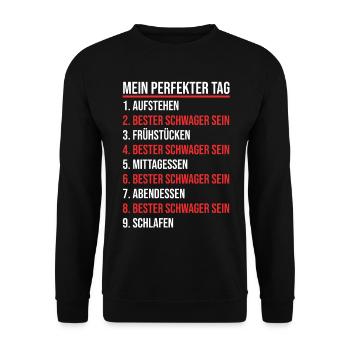 Schwager - Unisex Pullover - Schwarz - Vorne - Alina (178cm) & Michal (187cm)