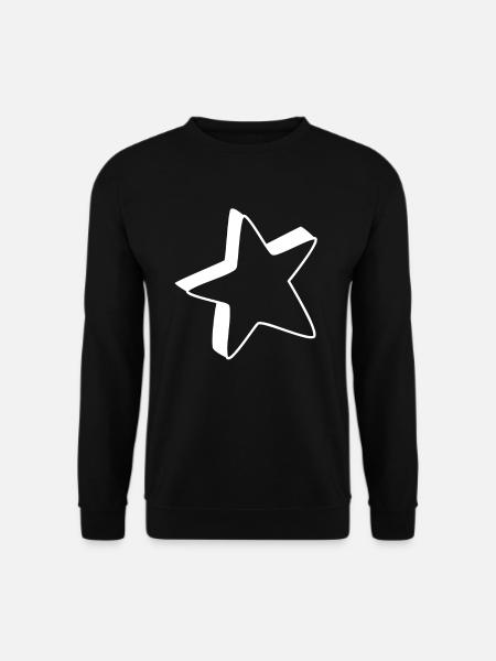White Star - Unisex Sweatshirt - black