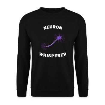 Neurone Whisperer - Sweat-shirt Unisexe - noir - Devant - Alina (178cm) & Michal (187cm)