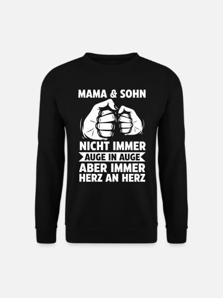Mama und Sohn - Unisex Pullover - Schwarz